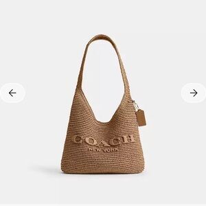 Coach Brown Woven Shoulder Bag